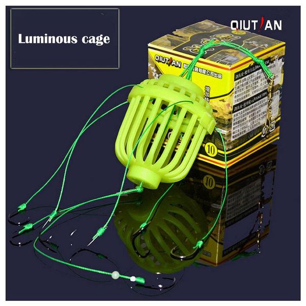 

fluorescent luminous silver carp and bighead fishing group water monster explosion hook fish mine cage bo hooks