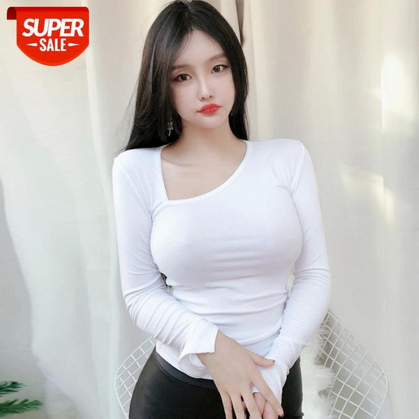 

summer slim v-neck white t shirt women clothes tee shirt femme t-shirt korean cotton feminina camiseta mujer 2021 #jg3h
