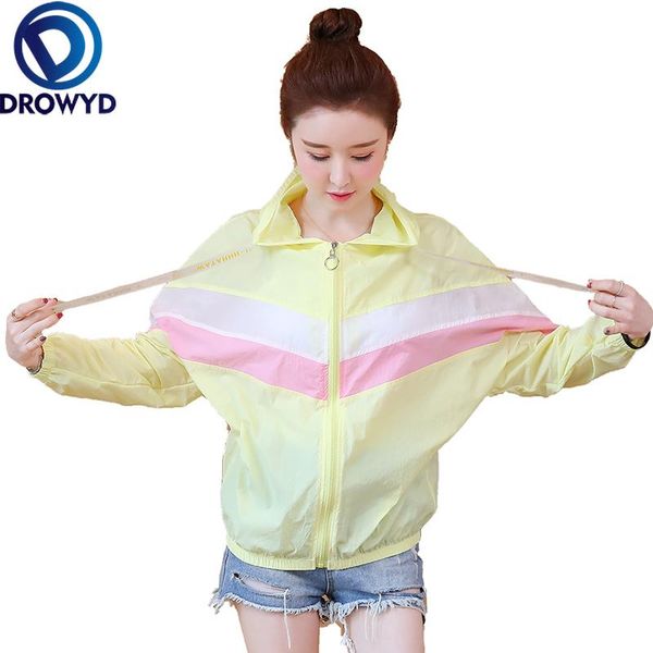 

women's jackets summer fashion striped hooded baseball jacket 2021 solid color loose pilot street hip hop zipper cardigan coat, Black;brown