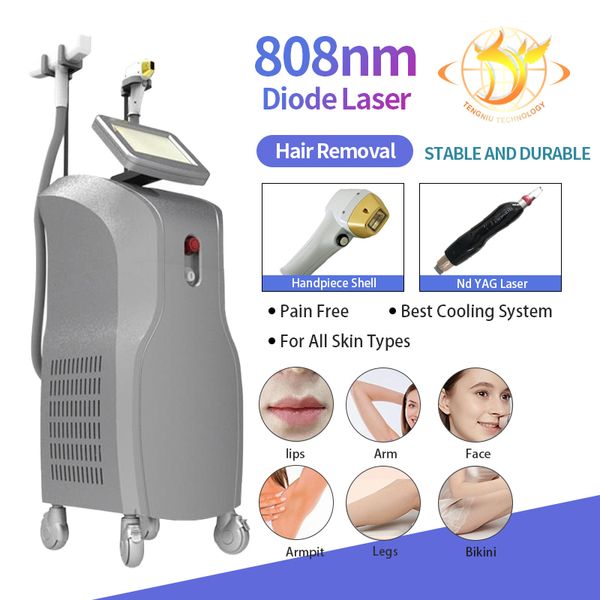

laser machine 500w clinic salon spa use 808 depilation laser hair removal diodo cooling system, Black
