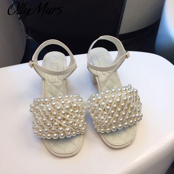 

70% off wholesale sandals flip-flops ollymurs leather sandals for women with peep-toe summer fashion wear high heels soft soles and comforta, Black