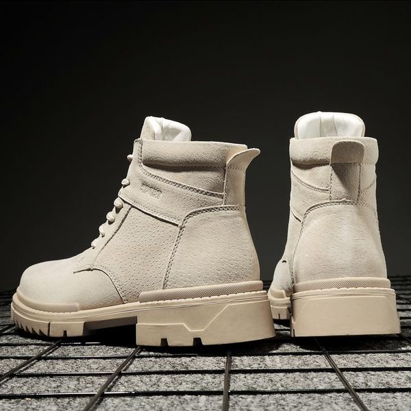 

boots 2021 casual zapatos leather breathable man hombre sale men male for sneakers mens de masculino leisure shoe, Black