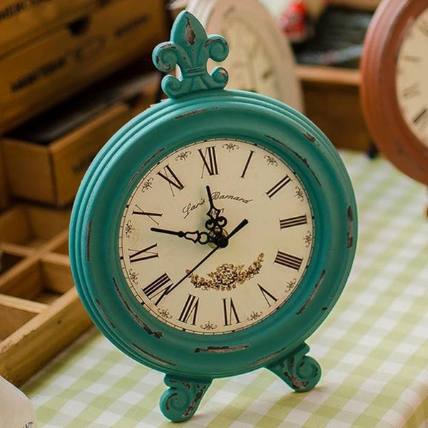 

desk & table clocks retro style creative home electronic clock bedroom decoration ornaments vintage deskhorloge murale