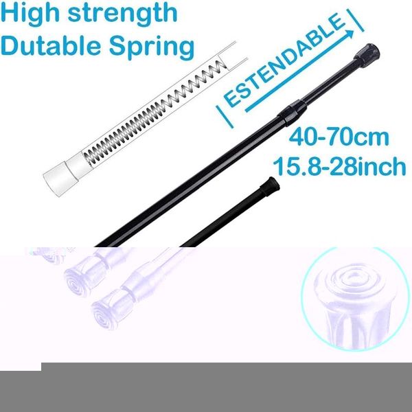 

shower curtains 3pcs spring curtain rods 16 to 28 inch tension rod adjustable expandable