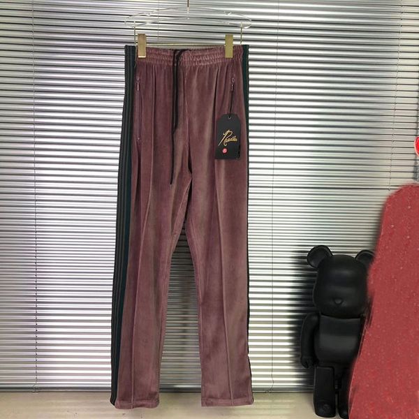 

men's pants or girls'trousers with veet needles, male, female, 1:1, butterfly-embroidered, sweatpants, jogging, lasso, striped, Black