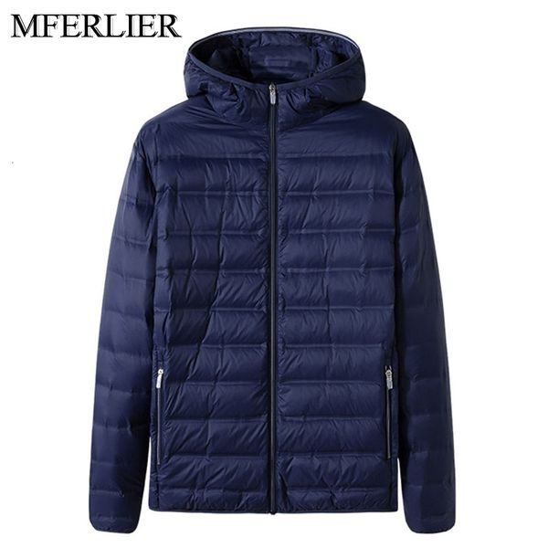 

spring autumn men down jackets 5xl 6xl 7xl 8xl bust 148cm plus size men, Black