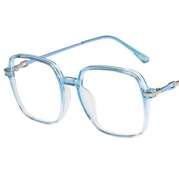 

sunglasses brand designer anti-blue glasses women square optical eyeglasses oversize frame spectacles eyewear 6 colors, White;black