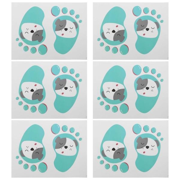 

wall stickers 12 pairs children floor decals footprint for nursery