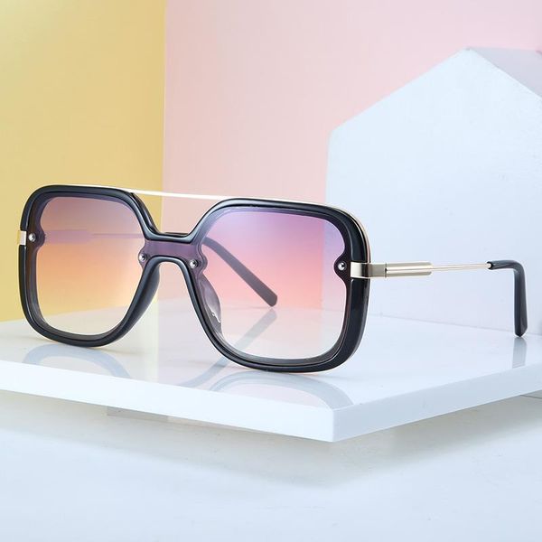 

sunglasses oversized square women 2021 designer fashion large frame sun glasses for men trendy gafas de sol mujer, White;black