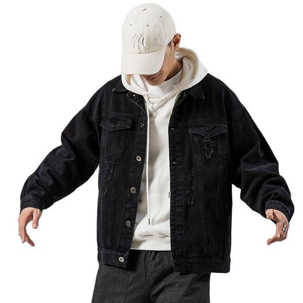 

men's jackets tuan.print denim jacket, casual plus size jacket, Black;brown