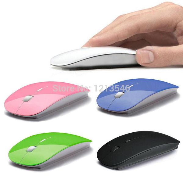 

optical wireless mouse 2.4g receiver super slim cordless computer pc lapdesk6 colors mice