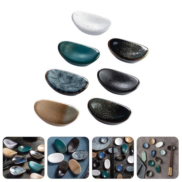 

chopsticks 7pcs ceramic racks household holders (random style)