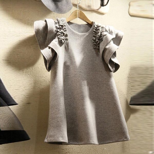 

spring summer pleated ruffles patchwork short o neck solid casual t-shirt women women's, White