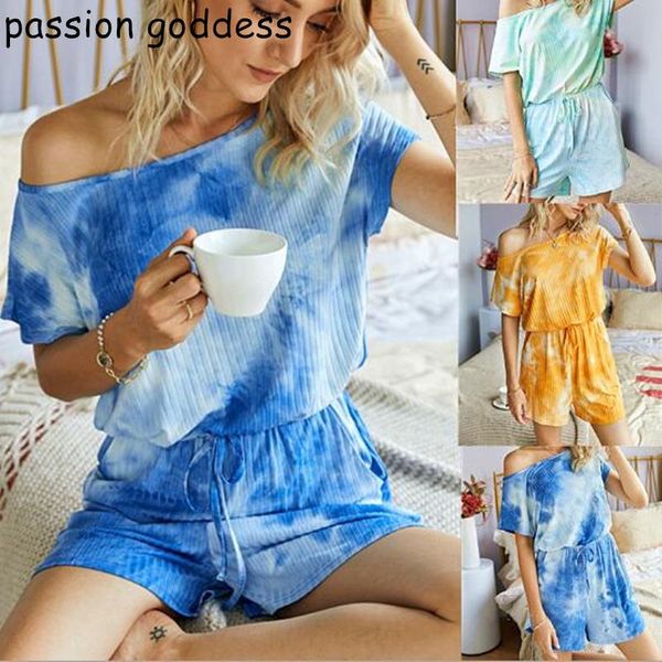 

summer women plus size casual short jumpsuit tie dye print lace up rompers harajuku ladies playsuits streetwear overalls women's jumpsu, Black;white