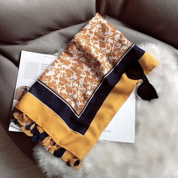 

phle foreign trade wholesale black fringed cotton scarf shawl spring summer autumn winter female factory direct sales, Blue;gray
