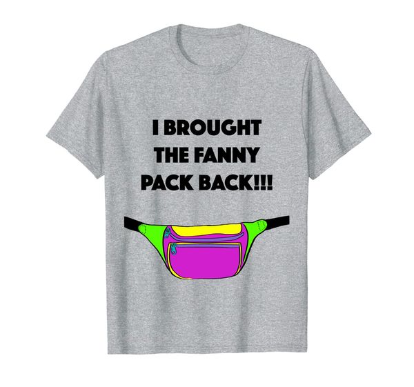 

fresh "i brought the fanny pack back" 90's cartoon t-shirt, White;black