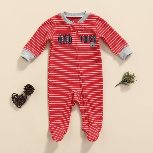 

rompers baby boys autumn winter striped romper bodysuit toddlers creative letter animal pattern long sleeve stand collar footed jumpsuit, Blue