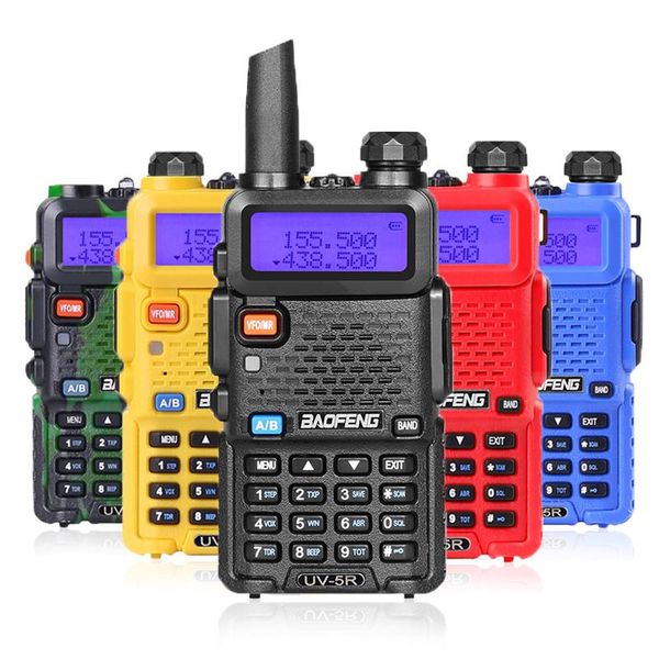 

walkie talkie baofeng uv-5r professional cb radio uv5r transceiver 128ch 5w vhf&uhf handheld for hunting