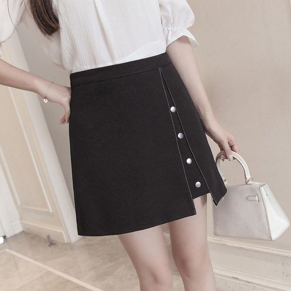 

skirts summer girl clothing chic mini students ins style a-line one-step korean 16-20 year old slim, Blue