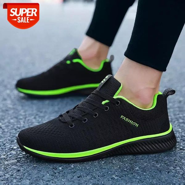 

men casual shoes sneakers summer flying fabric lac-up lightweight comfortable breathable walking plus size 2021 new mesh men #u04s