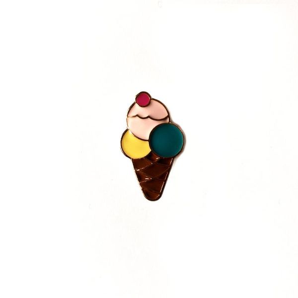

pins, brooches cream cartoon sweet enamel brooch denim bag jackets lapel pins for backpacks jewelry wholesale, Gray