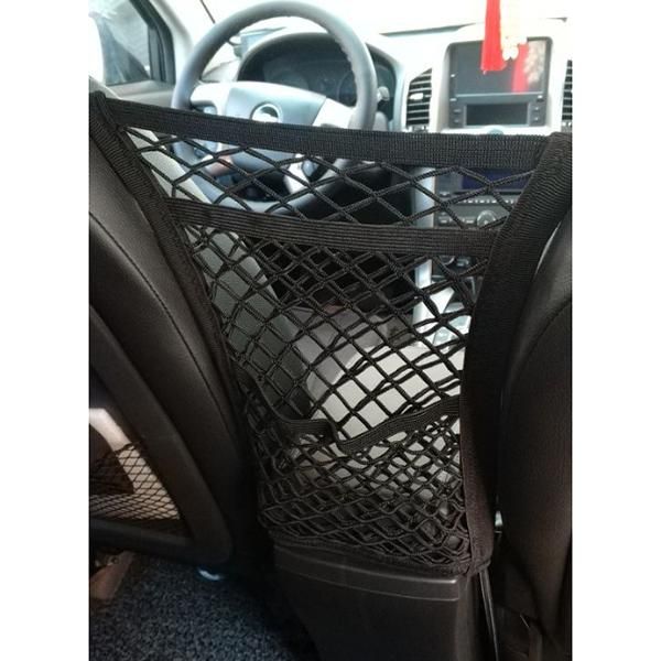 

car organizer 3-layer mesh seat back net bag cargo tissue holder storage netting pouch nj88