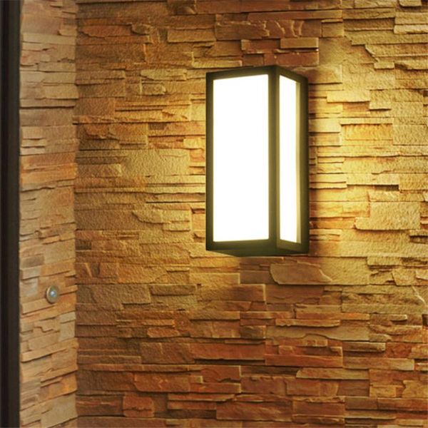 

thrisdar 15w square outdoor garden balcony wall light engineering villa stairs corridor terrace front door lamps