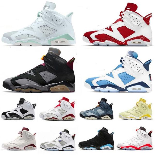 

2022 6 6s unc black cat infrared men outdoor shoes white red oreo alternate hare maroon carmine sport blue sneakers sports