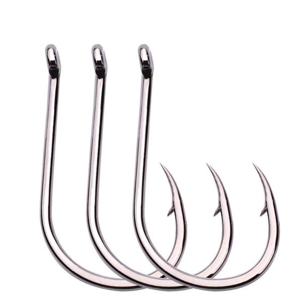 

fishing hooks 200pcs strong carbon steel sharp single fish bait tackle tool
