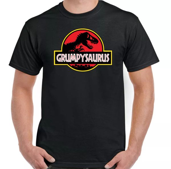 

grumpysaurus t-shirt mens funny fathers day grumpy old man gift, White;black