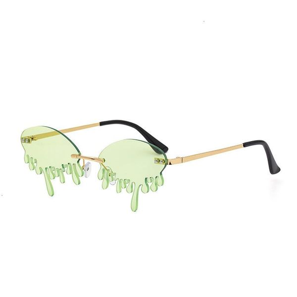 

sunglasses personality tears dame metallic frameloze sunglasses european and american proms weird glasses, White;black