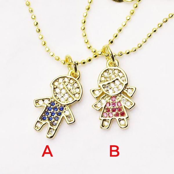 

pendant necklaces 10 strand zirconia boy &girls charms necklace jewelry accessories slim chain for women design 8224, Silver