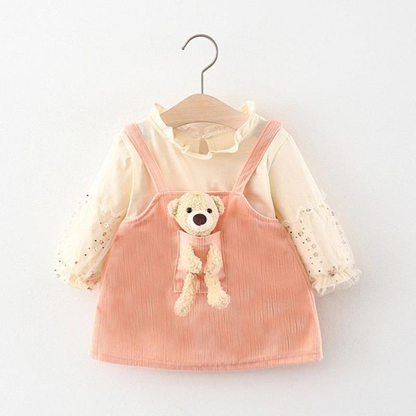 

girl's dresses dress 2021 spring autumn for girls borns toddler baby girl clothes kid's 6-24m, Red;yellow