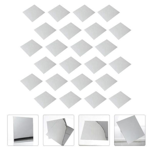 

24pcs acrylic mirror wall sticker self-adhesive decal diy modern decoration clocks