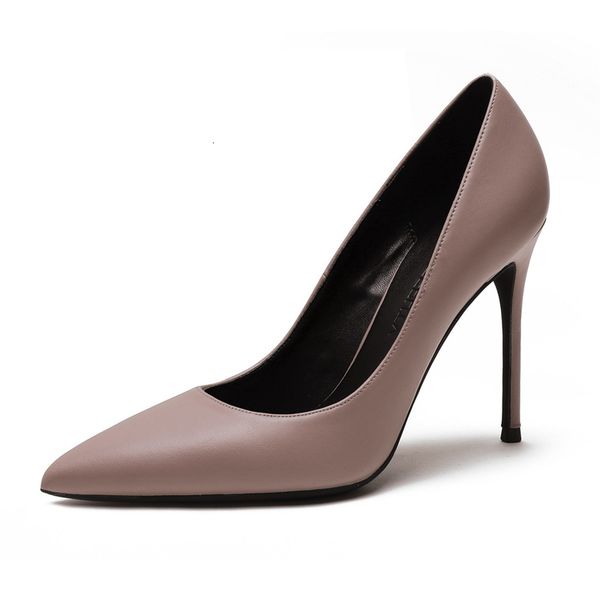 

sandals women sheepskin leather pumps 10cm/8cm wedding shoes spring summer brand design arrival woman n0008 3yrm, Black