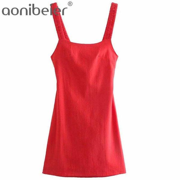 

summer fashion red pencil dress hollow out back elastic straps sleeveles mini female casual es 210604, Black;gray