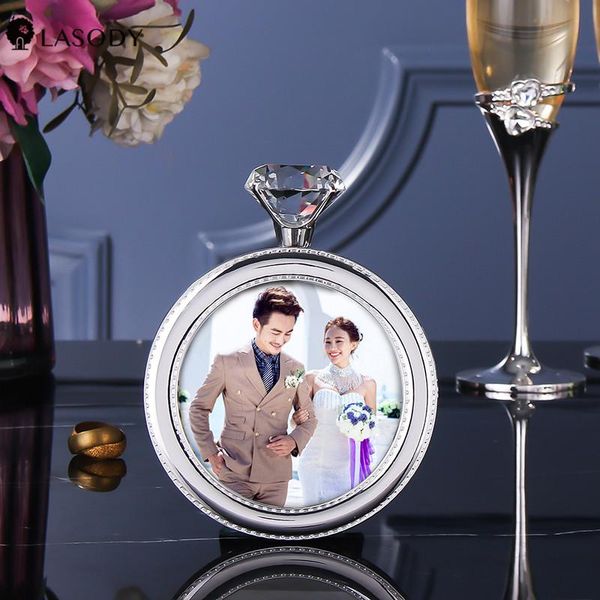 

lasody acrylic wedding pictures crystal ring frame wedding pgraphy souvenir valentine's day gift creative decorative frame