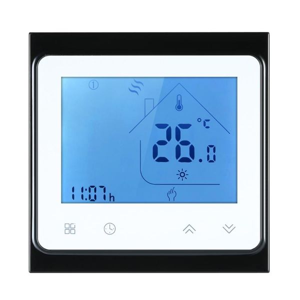 

smart home control programmable heating temperature controller for water with touchscreen lcd display weekly energy saving