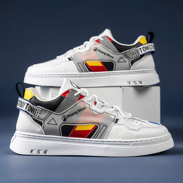 

2021 spring korean version trend small white boys' student board casual trendy men's sho, Black