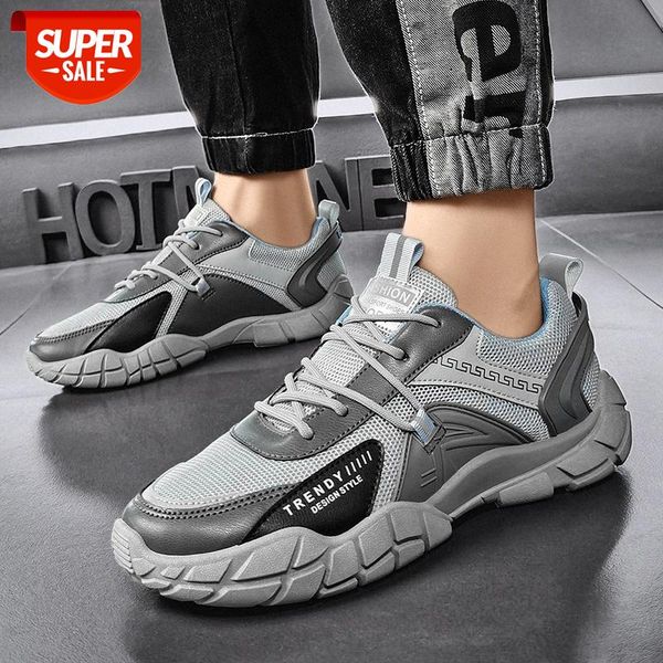 

summer men's shoes korean thick-soled trend old ins lightweight breathable mesh sneakers #se4z
