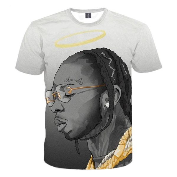 

men's t-shirts smoke 3d printed t-shirt rapper cool hip-hop round neck half sleeve top, White;black