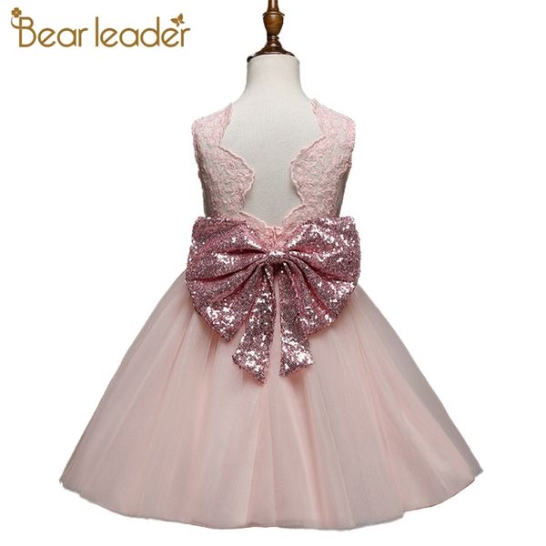 

girls dresses brand princess clothes bowknot sleeveless party kids for 1-6 years 210429, Red;yellow