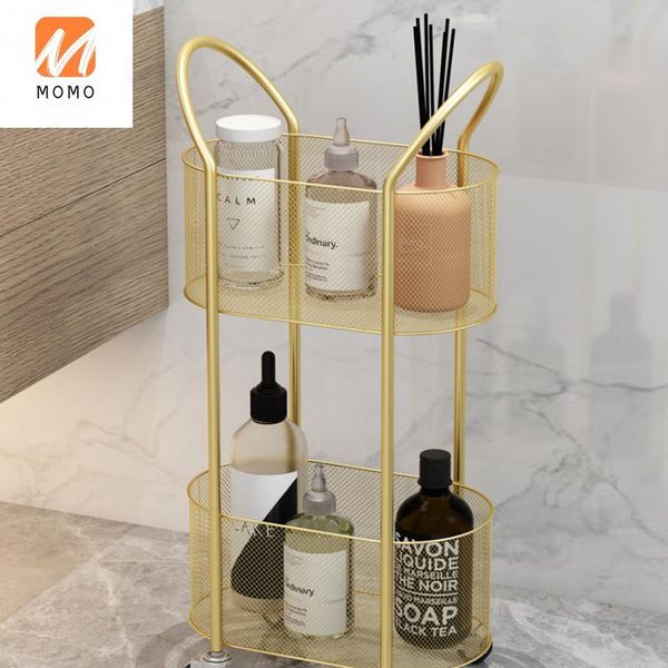 

bathroom storage rack floor multi-layer punch-waterproof toilet artifact durable quality bottles & jars