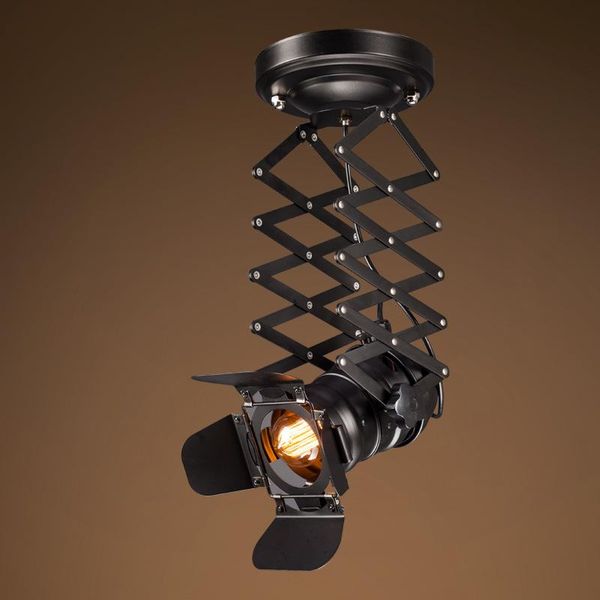 

loft art industrial led track lighting showrooms clothing store bar restaurant spotlights american vintage four leaf spot lamps lights