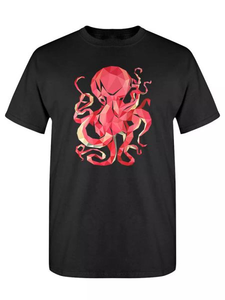 

colorful polygonal ocs tee men's -image by shutterstock, White;black