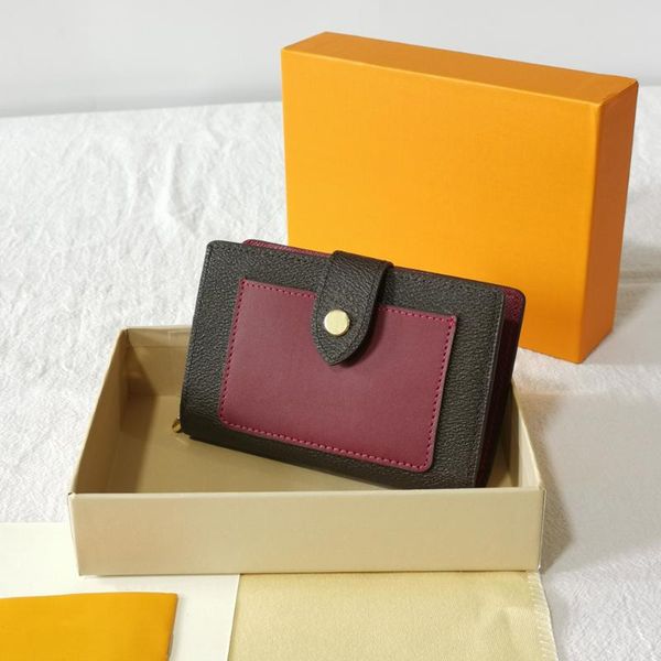 

wallets luxury designer handbags flip the purse bags for women wallet money clip gift boxes card, Red;black