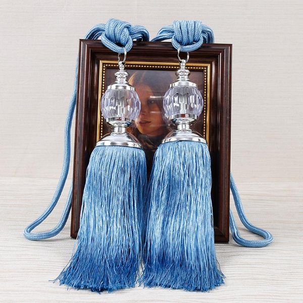

other home decor 1 pair tassel curtain tieback retro style euro faux crystal tassels fringe holder bandage rope decoration