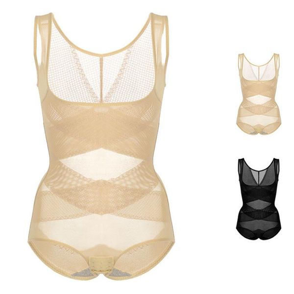 

women's shapers sure you want women body shaperwear ice side bodysuit corset bulifter high taille fat burning open cross shaper, Black;white