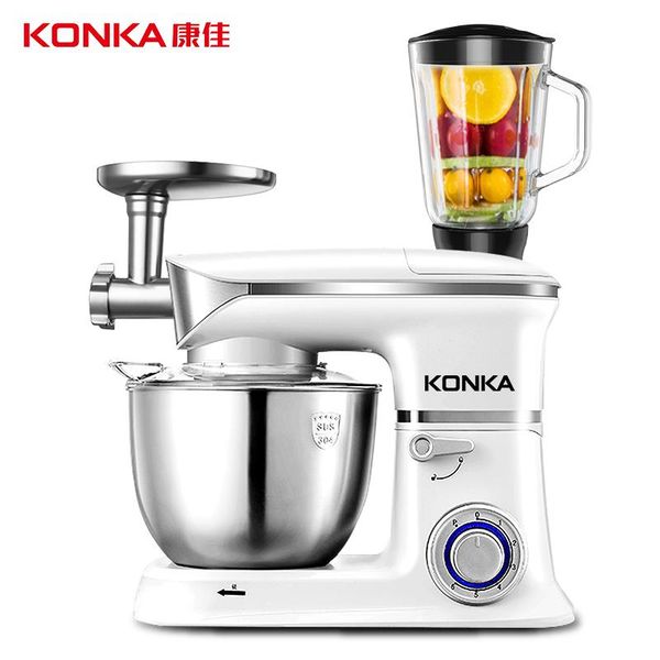 

konka5l-7l stainlesssteel bowl 6-speed kitchen stand mixer cream egg whisk blender meat cake dough noodle noodlefruit juice food mixers