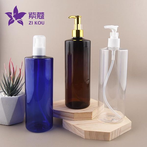 

high-end -selling low-cost travel 5 pcs 500ml pet plastic bottle oil lotion pump storage bottles & jars